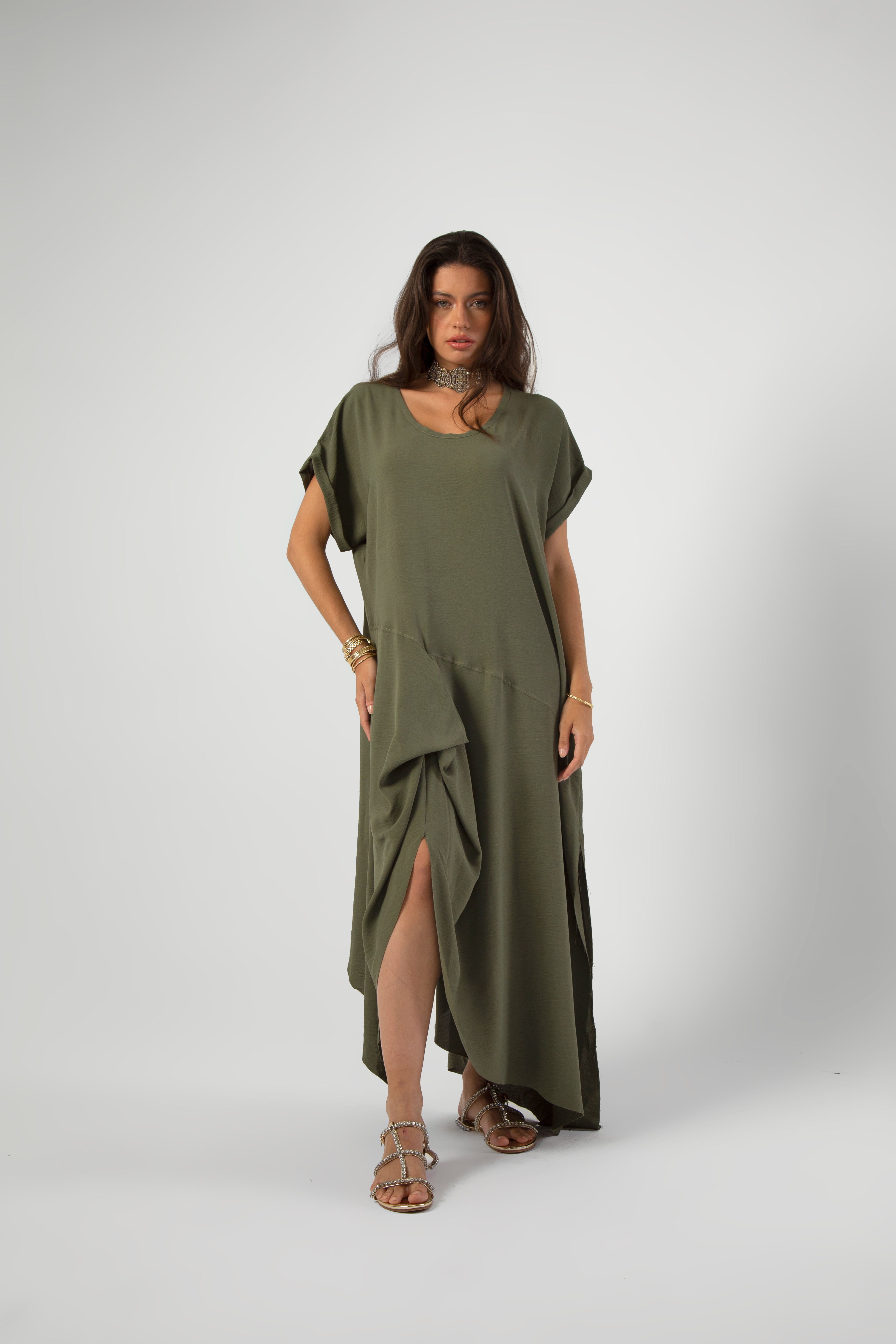 FREE-FALL DRESS OLIVE FREE-FALL DRESS OLIVE